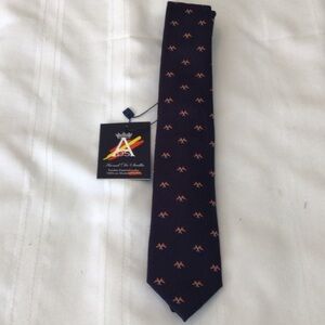 Arenal De Sevilla Spanish design navy blue tie
